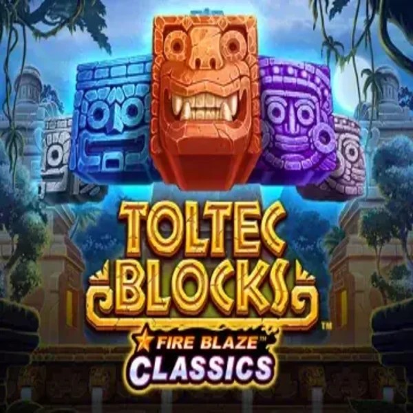 Fire Blaze: Toltec Blocks by Rarestone Gaming, showcased at ritzocasino-dk.com – game logo